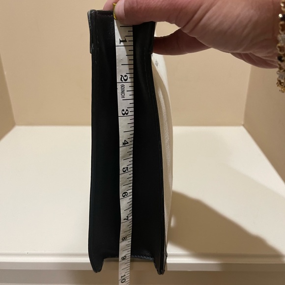 Balenciaga Large Canvas Logo Leather Trimmed Clutch - Picture 11 of 14